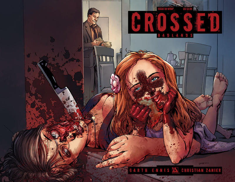 Cover for Crossed Badlands (Avatar Press, 2012 series) #50 [Wraparound Variant Cover by Christian Zanier]