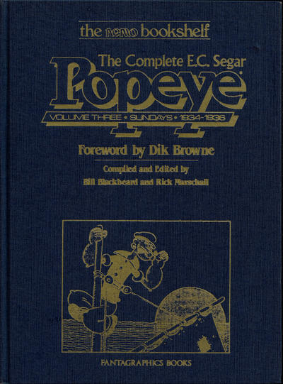 Cover for The Complete E.C. Segar Popeye (Fantagraphics, 1984 series) #3 - Sundays • 1934-1936
