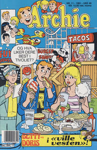 Cover Thumbnail for Archie (Semic, 1982 series) #11/1991