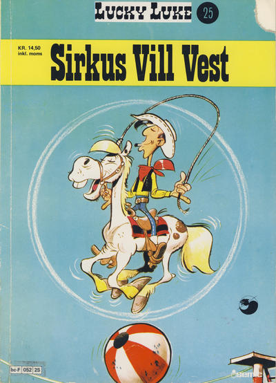 Cover for Lucky Luke (Semic, 1977 series) #25 - Sirkus Vill Vest [1. opplag]