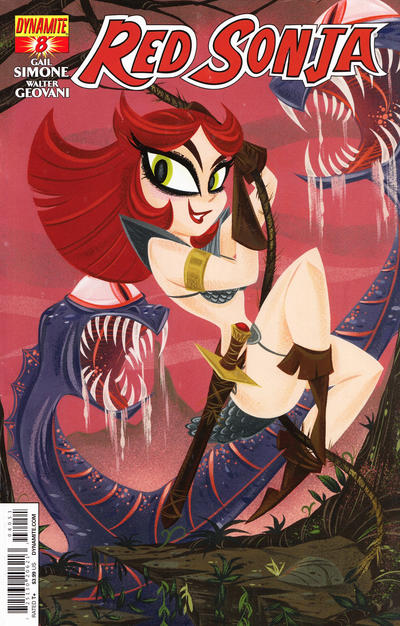Cover for Red Sonja (Dynamite Entertainment, 2013 series) #8 [Exclusive Subscription Cover]