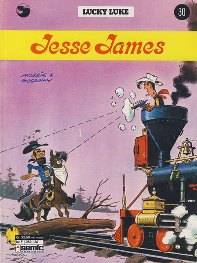 Cover for Lucky Luke (Semic, 1977 series) #30 - Jesse James [2. opplag]