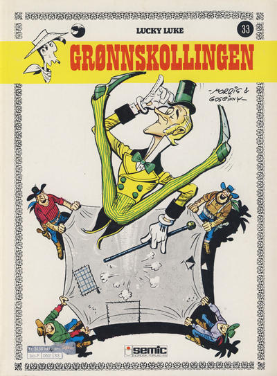 Cover for Lucky Luke (Semic, 1977 series) #33 - Grønnskollingen [2. opplag]