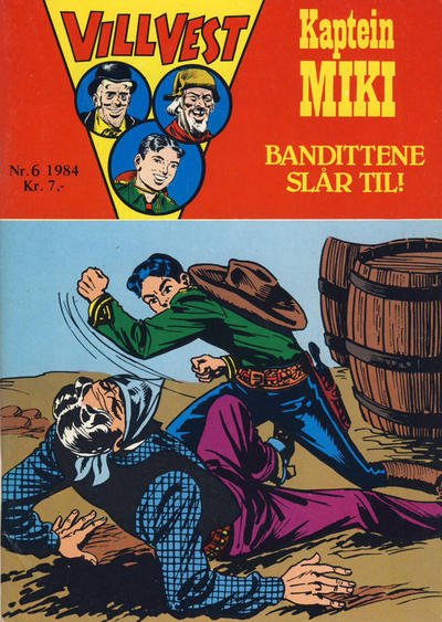 Cover for Vill Vest (Serieforlaget / Se-Bladene / Stabenfeldt, 1953 series) #6/1984