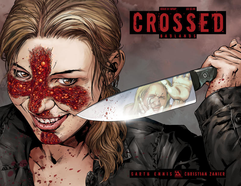 Cover for Crossed Badlands (Avatar Press, 2012 series) #51 [Wraparound Variant Cover by Christian Zanier]