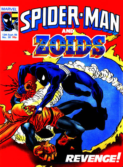 Cover for Spider-Man and Zoids (Marvel UK, 1986 series) #28