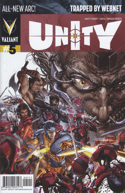 Cover for Unity (Valiant Entertainment, 2013 series) #5 [Cover A - Clayton Crain]