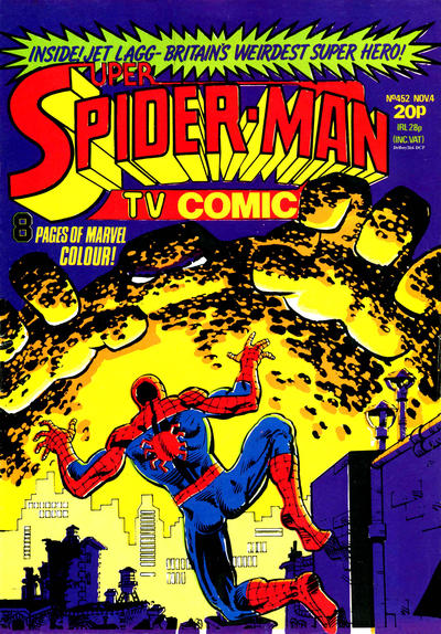 Cover for Super Spider-Man TV Comic (Marvel UK, 1981 series) #452