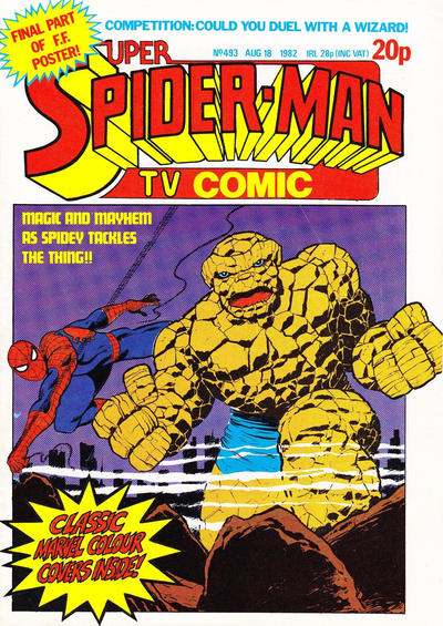 Cover for Super Spider-Man TV Comic (Marvel UK, 1981 series) #493