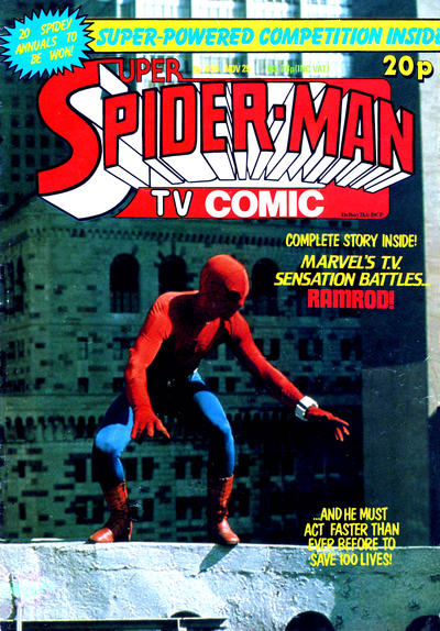 Cover for Super Spider-Man TV Comic (Marvel UK, 1981 series) #455