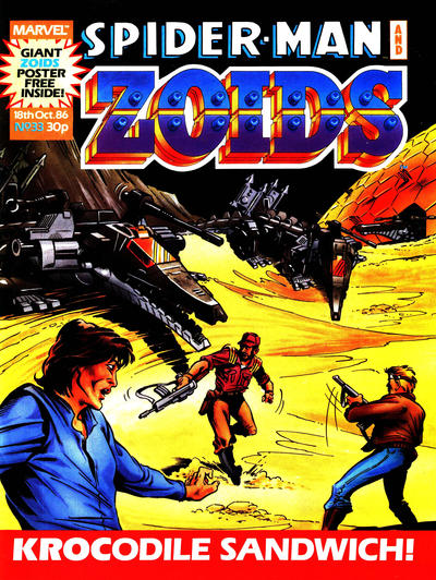 Cover for Spider-Man and Zoids (Marvel UK, 1986 series) #33