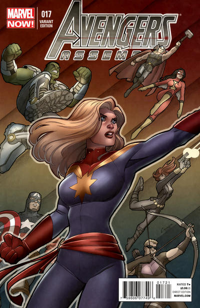 Cover for Avengers Assemble (Marvel, 2012 series) #17 [Amanda Conner Variant]
