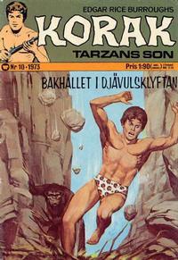 Cover Thumbnail for Korak (Williams Förlags AB, 1966 series) #10/1973