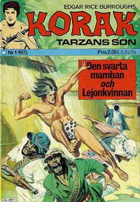 Cover Thumbnail for Korak (Williams Förlags AB, 1966 series) #1/1975