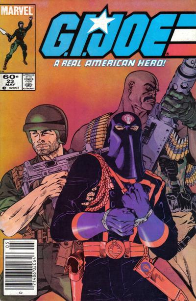Cover for G.I. Joe, A Real American Hero (Marvel, 1982 series) #23 [Newsstand]