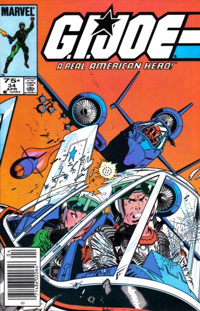 Cover for G.I. Joe, A Real American Hero (Marvel, 1982 series) #34 [Newsstand]