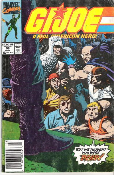 Cover for G.I. Joe, A Real American Hero (Marvel, 1982 series) #98 [Newsstand]