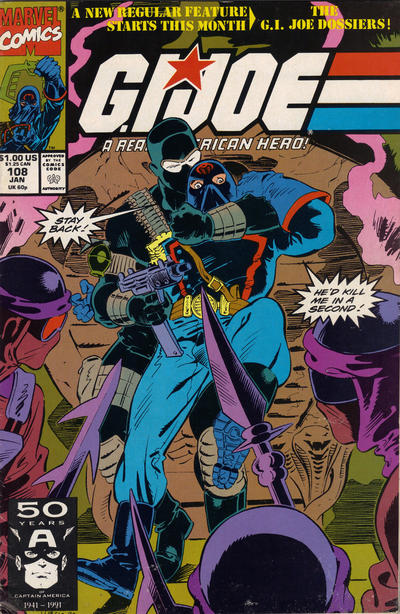 Cover for G.I. Joe, A Real American Hero (Marvel, 1982 series) #108 [Direct]