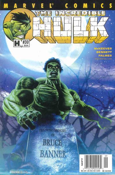 Cover for Incredible Hulk (Marvel, 2000 series) #30 (504) [Newsstand]