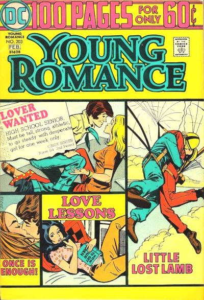 Cover for Young Romance (DC, 1963 series) #203