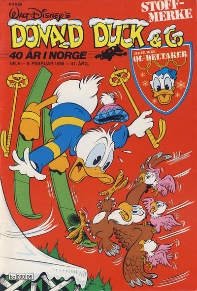 Cover for Donald Duck & Co (Hjemmet / Egmont, 1948 series) #6/1988