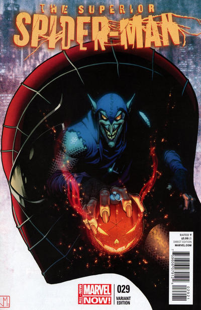 Cover for Superior Spider-Man (Marvel, 2013 series) #29 [Variant Edition - Jorge Molina Cover]