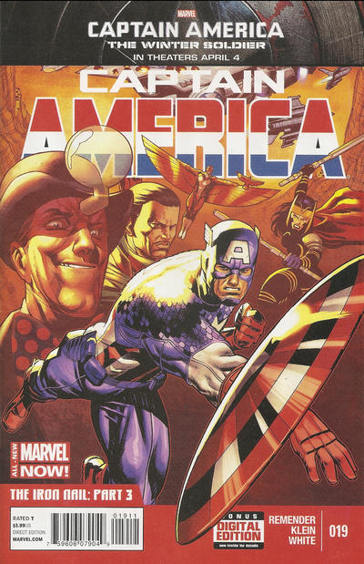 Cover for Captain America (Marvel, 2013 series) #19