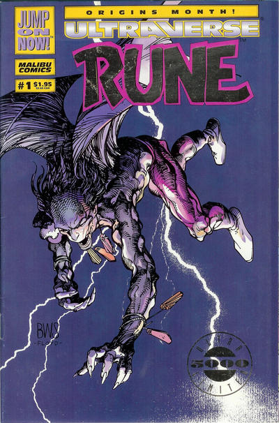 Cover for Rune (Malibu, 1994 series) #1 [Silver Foil Edition]