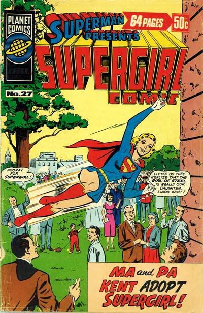 Cover for Superman Presents Supergirl Comic (K. G. Murray, 1973 series) #27