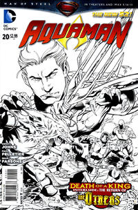 Cover Thumbnail for Aquaman (DC, 2011 series) #20 [Paul Pelletier / Sean Parsons Black & White Cover]