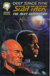 Cover Thumbnail for Star Trek: The Next Generation / Star Trek: Deep Space Nine Ashcan [Deep Space Nine / Star Trek: The Next Generation Ashcan Edition] (DC; Malibu, 1994 series) 