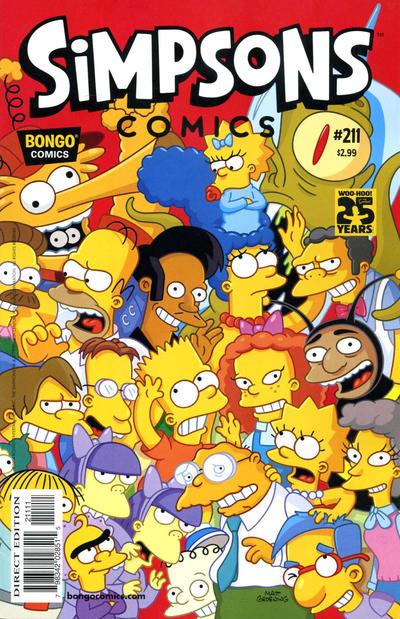 Cover for Simpsons Comics (Bongo, 1993 series) #211