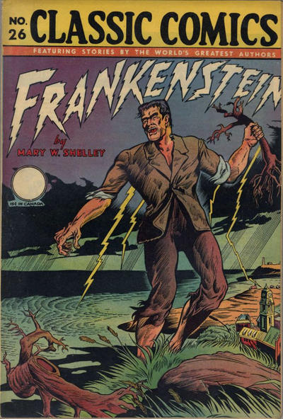 Cover for Classic Comics (Gilberton, 1941 series) #26 - Frankenstein [HRN 30]