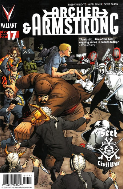 Cover for Archer and Armstrong (Valiant Entertainment, 2012 series) #17 [Cover A - Clayton Henry]