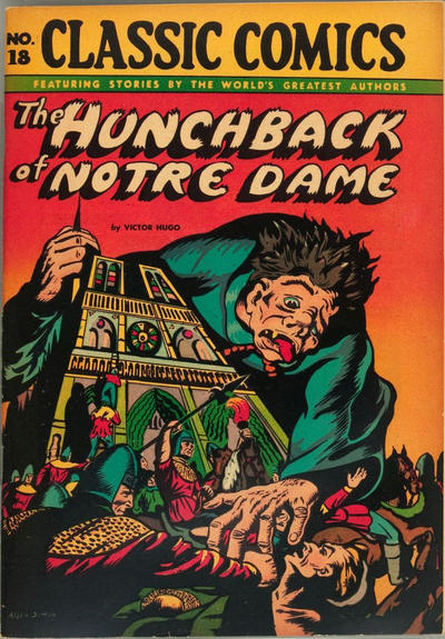 Cover for Classic Comics (Gilberton, 1941 series) #18 - The Hunchback of Notre Dame [HRN 20]