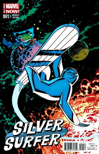Cover for Silver Surfer (Marvel, 2014 series) #1 [Chris Samnee variant]