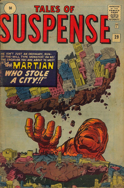 Cover for Tales of Suspense (Marvel, 1959 series) #29 [British]