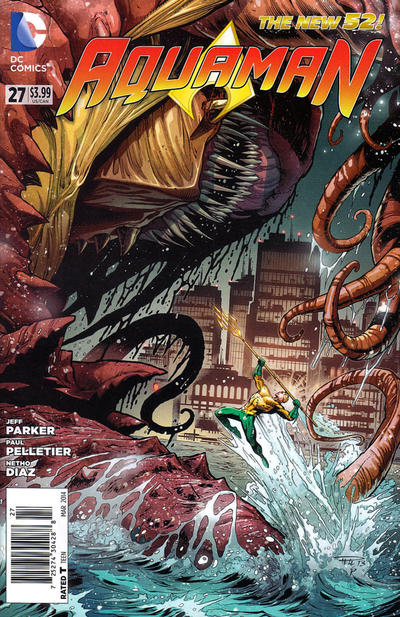 Cover for Aquaman (DC, 2011 series) #27 [Newsstand]