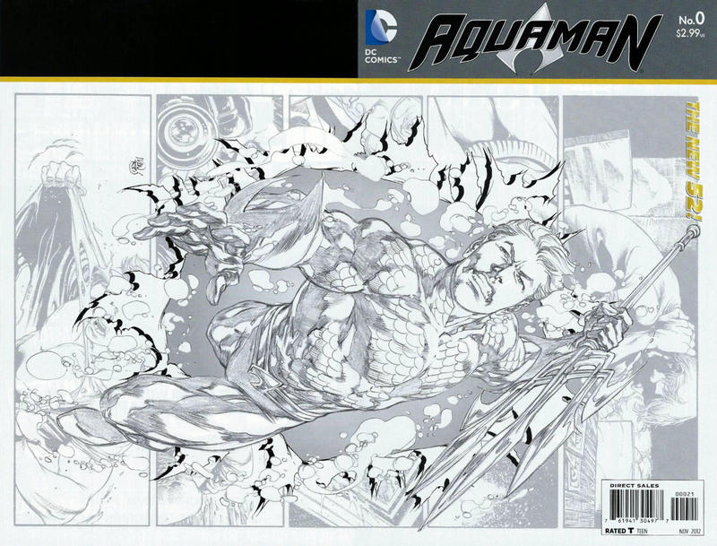 Cover for Aquaman (DC, 2011 series) #0 [Ivan Reis Wraparound Sketch Cover]