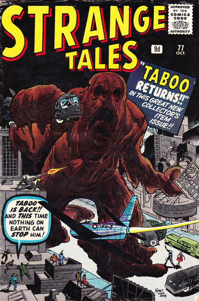 Cover for Strange Tales (Marvel, 1951 series) #77 [British]