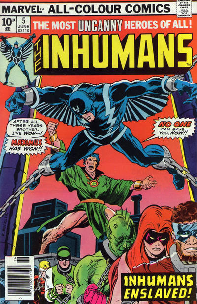 Cover for The Inhumans (Marvel, 1975 series) #5 [British]