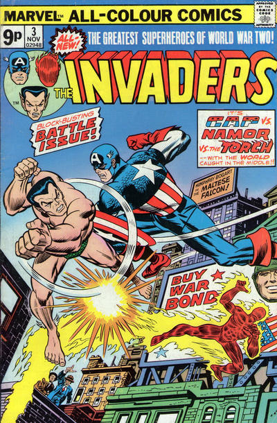 Cover for The Invaders (Marvel, 1975 series) #3 [British]
