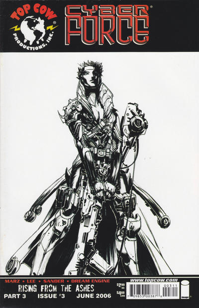 Cover for Cyberforce (Image, 2006 series) #3 [B&W Sketch Cover]