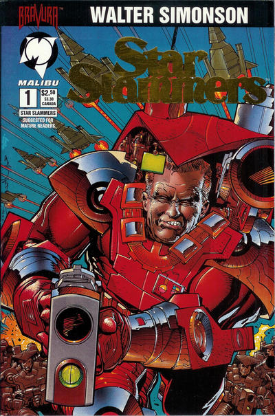 Cover for Star Slammers (Malibu, 1994 series) #1 [Gold Foil Edition]