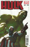 Cover for Hulk (Marvel, 2014 series) #1 [Captain America Variant by Gerald Parel]