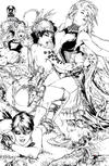 Cover for Grimm Fairy Tales Presents Wonderland (Zenescope Entertainment, 2012 series) #9 [Black Diamond Exclusive Black & White Variant by Eric Basaldua]