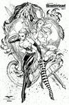 Cover for Grimm Fairy Tales Presents Wonderland (Zenescope Entertainment, 2012 series) #1 [Cover K - J. Scott Campbell Black & White Variant]