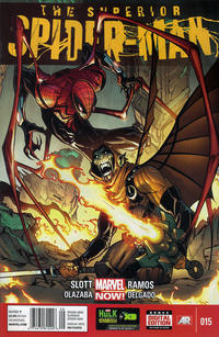 Cover for Superior Spider-Man (Marvel, 2013 series) #15 [Newsstand]