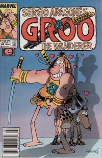 Cover Thumbnail for Sergio Aragonés Groo the Wanderer (Marvel, 1985 series) #49 [Newsstand]