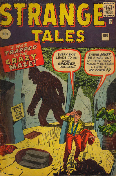 Cover for Strange Tales (Marvel, 1951 series) #100